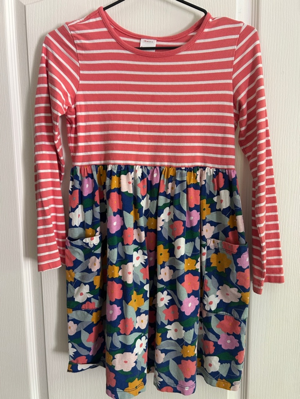 Hanna Andersson 140 10 Floral Coral Long Sleeve 140 10